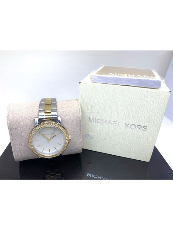 Michael Kors Women\'s Watch MK7348 Quartz Silver Dial 2-Tone Stainless Steel 38mm main image 13